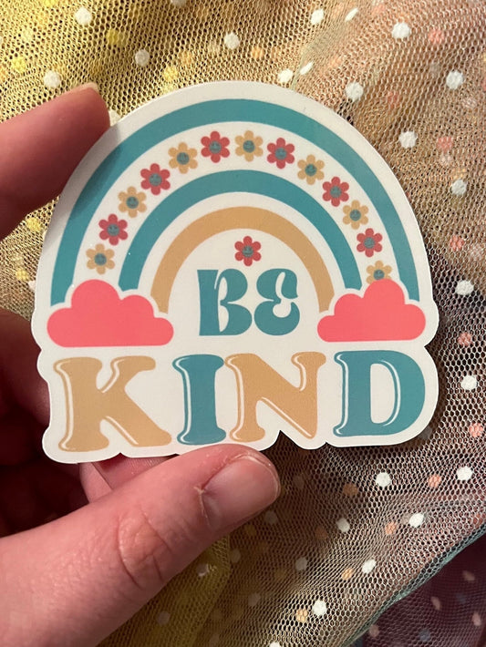 Be kind - holographic sticker